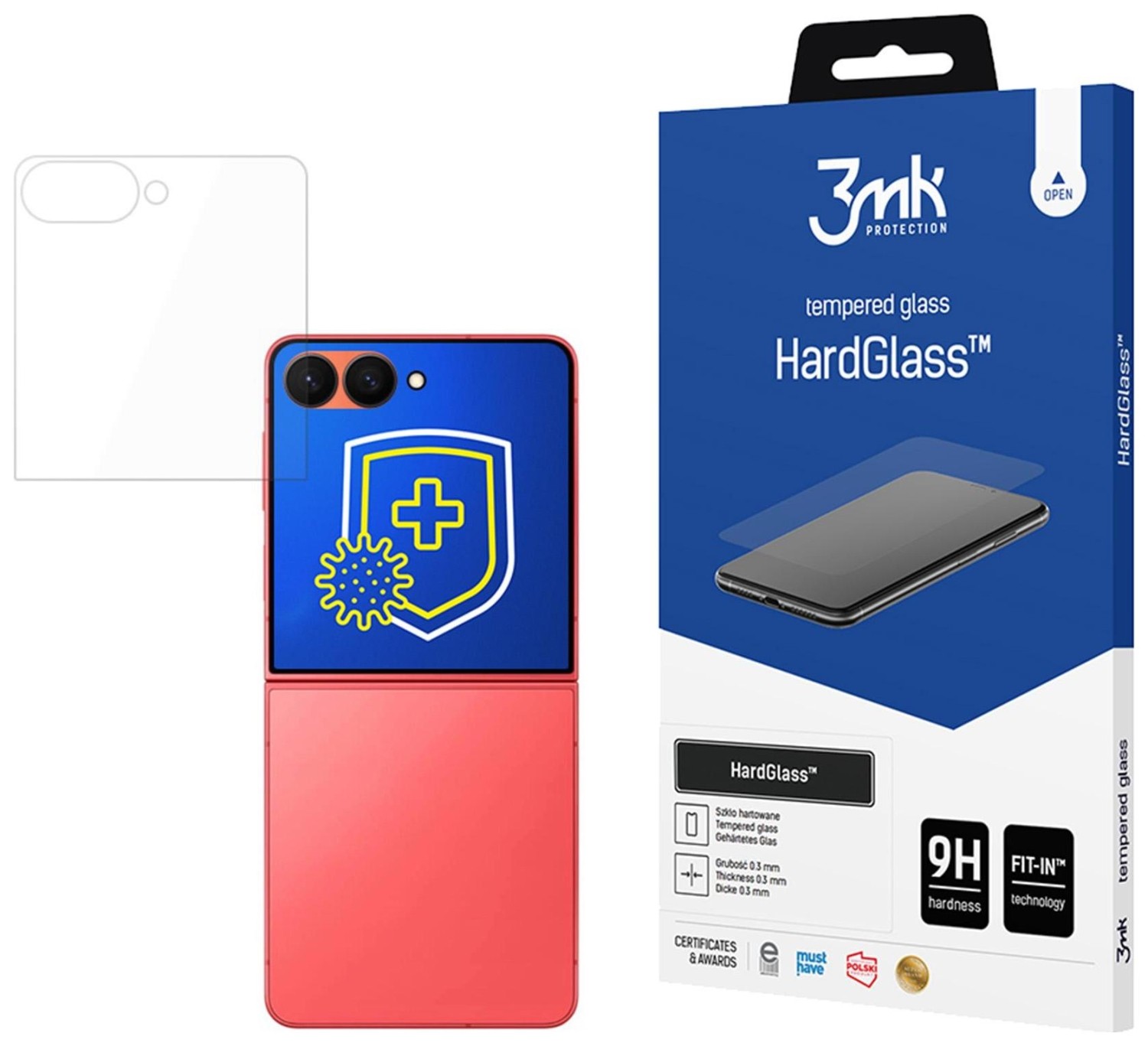 3mk HardGlass do Samsung Galaxy Z Flip 7 5G (Front)