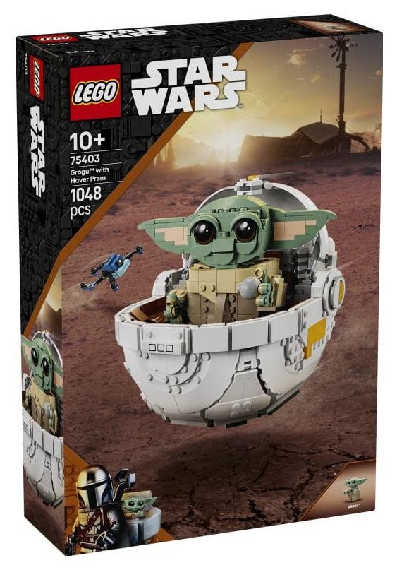 Klocki konstrukcyjne LEGO Star Wars 75403 Grogu w wózku
