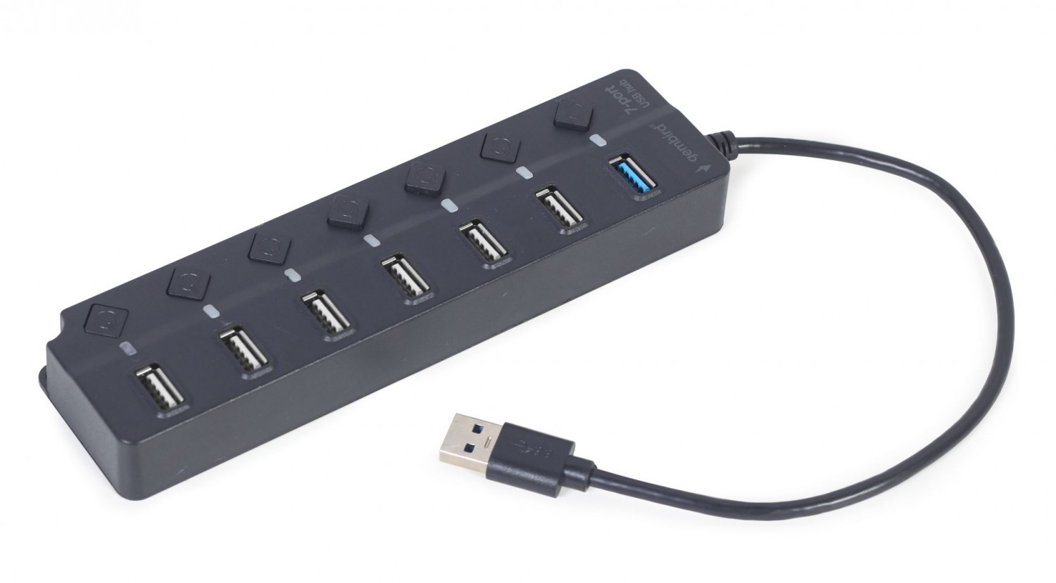 Gembird Hub z przełącznikami USB 3.1 - 6 x USB 2.0 + 1 x USB 3.1