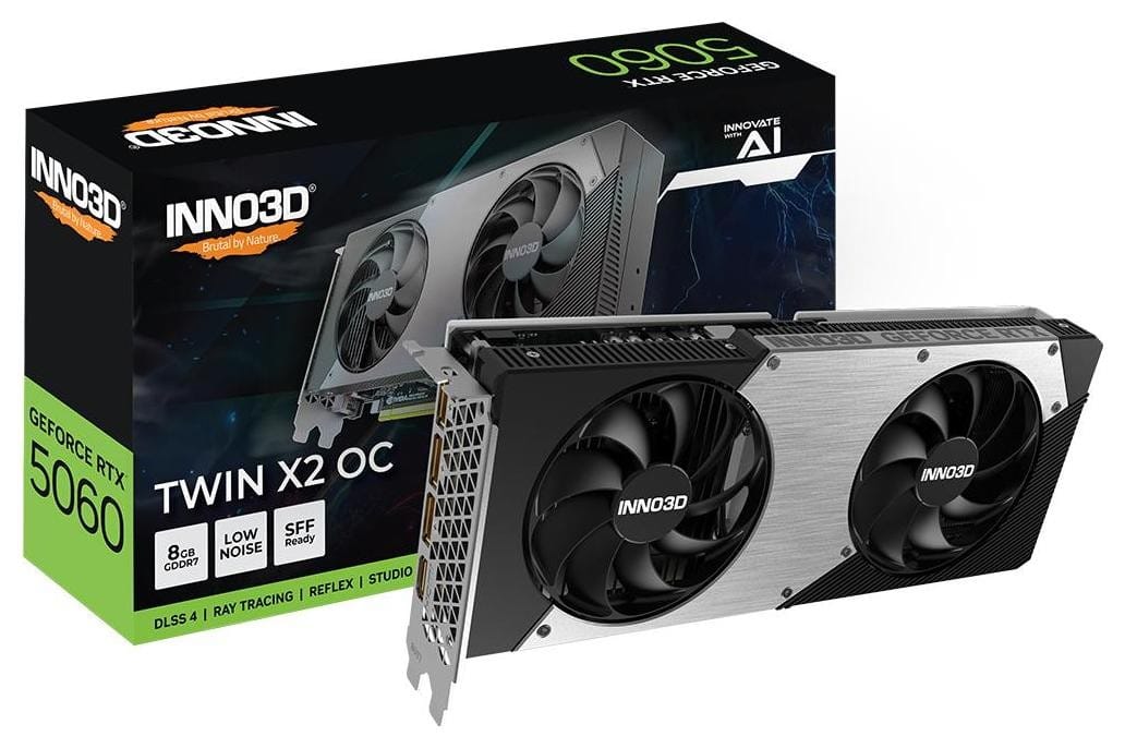 INNO3D GeForce RTX 5060 Twin X2 8GB OC DLSS 4