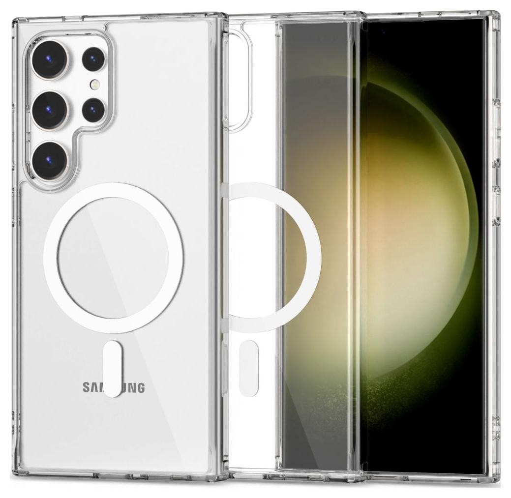 Etui typu plecki Tech-Protect Flexair Hybrid Magsafe Galaxy S24 Ultra clear