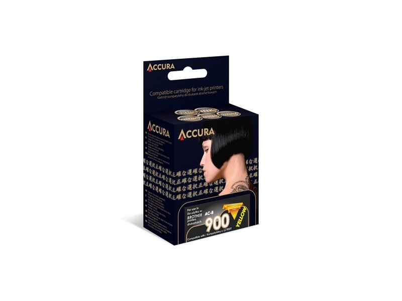 Zamiennik Accura ink Brother (LC900Y) zamiennik