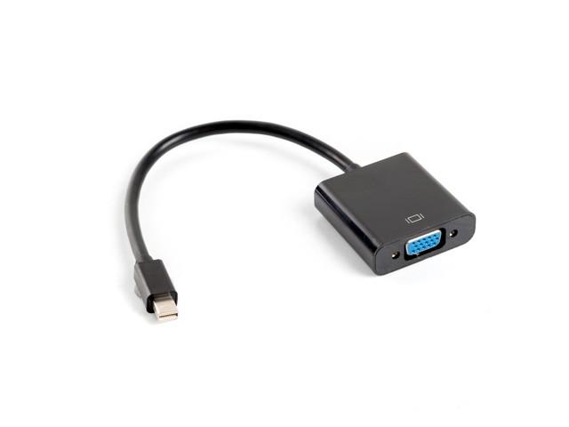 Lanberg adapter mini Displayport - VGA M/F 20cm czarny
