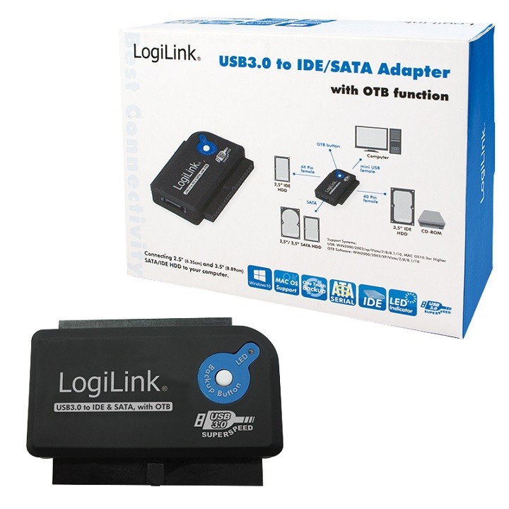 Aktywny LogiLink USB 3.0 - SATA/IDE