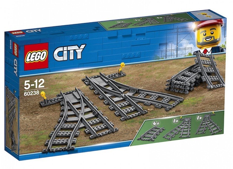Klocki konstrukcyjne LEGO City 60238 Zwrotnice