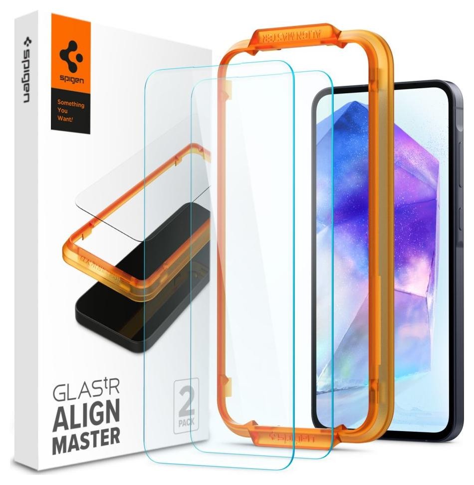 Spigen Alm Glas.TR 2-Pack do Samsung Galaxy A55 5G Clear