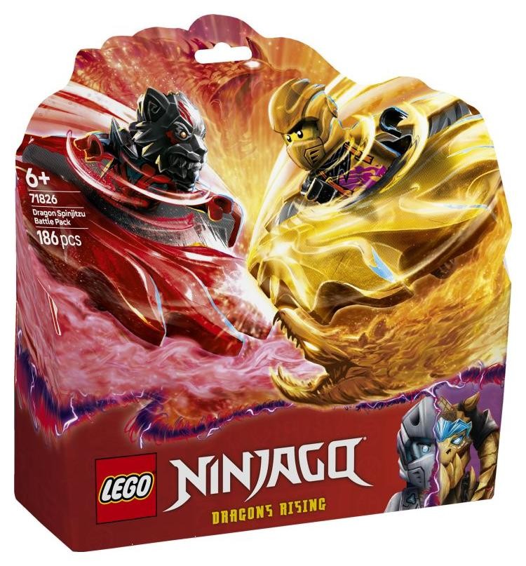 Klocki konstrukcyjne LEGO Ninjago 71826 Smocze Spinjitzu — zestaw bitewny