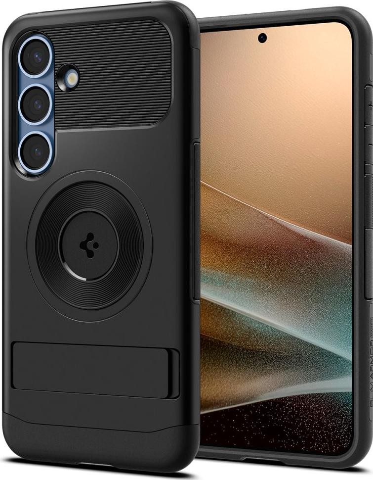 Etui typu plecki Spigen Slim Armor Magsafe do Galaxy S25 czarny