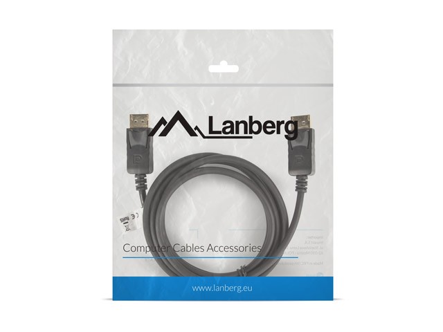 Lanberg kabel Displayport M/M v1.2 1m 4K czarny