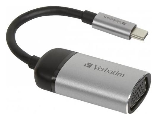 Verbatim USB-C - VGA aluminiowy