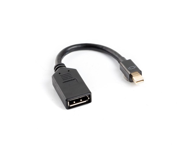 Lanberg adapter mini Displayport - Displayport M/F 10cm czarny