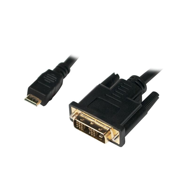LogiLink DVI-D - miniHDMI 2.0m