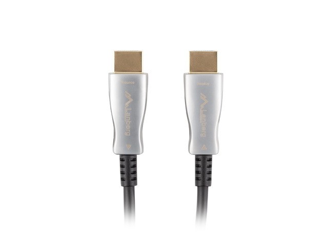 Lanberg kabel HDMI v2.0 M/M 50m optyczny AOC czarny