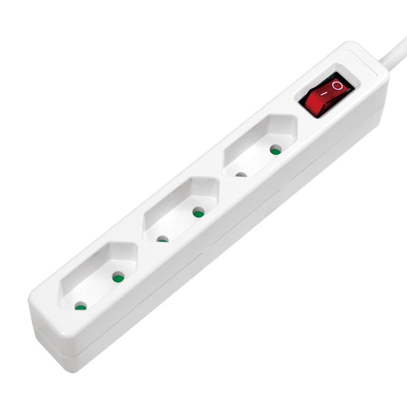 LogiLink 3 gniazda 1.5m biała LPS230
