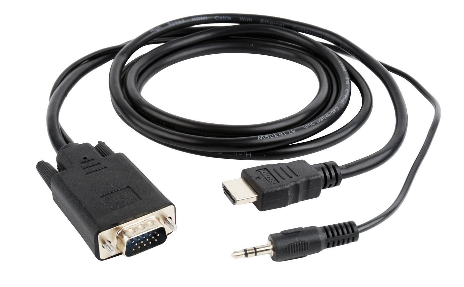 Gembird HDMI do VGA, 1,8m, mini Jack