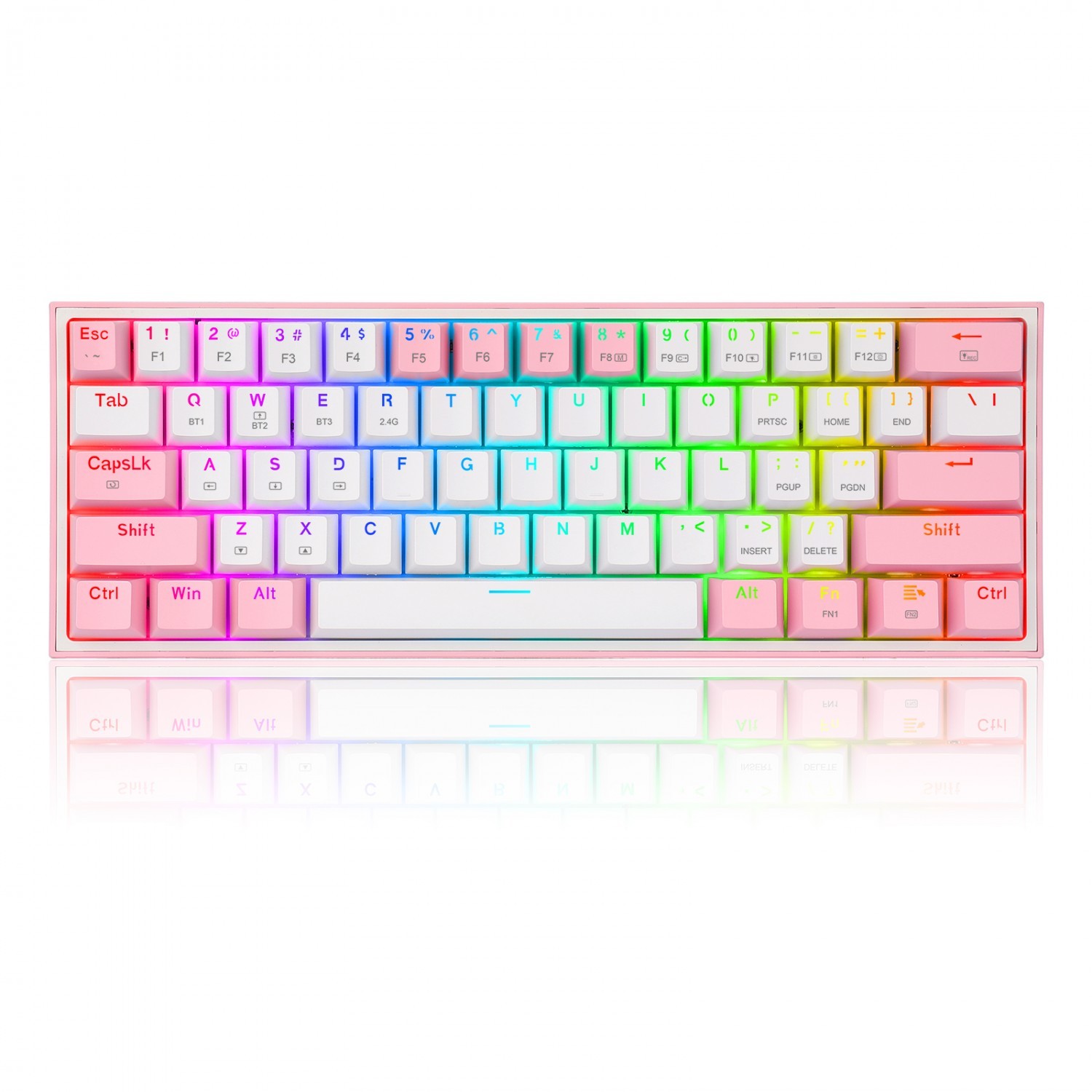 Redragon Fizz Pro K616 biało-różowa