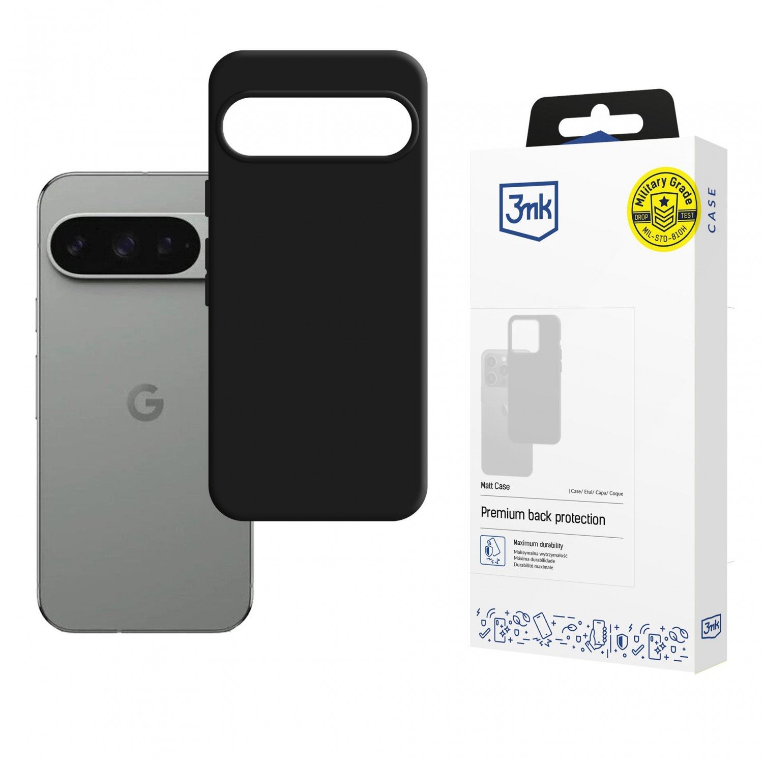 Etui typu plecki 3mk Matt Case do Google Pixel 10/Google Pixel 10 Pro
