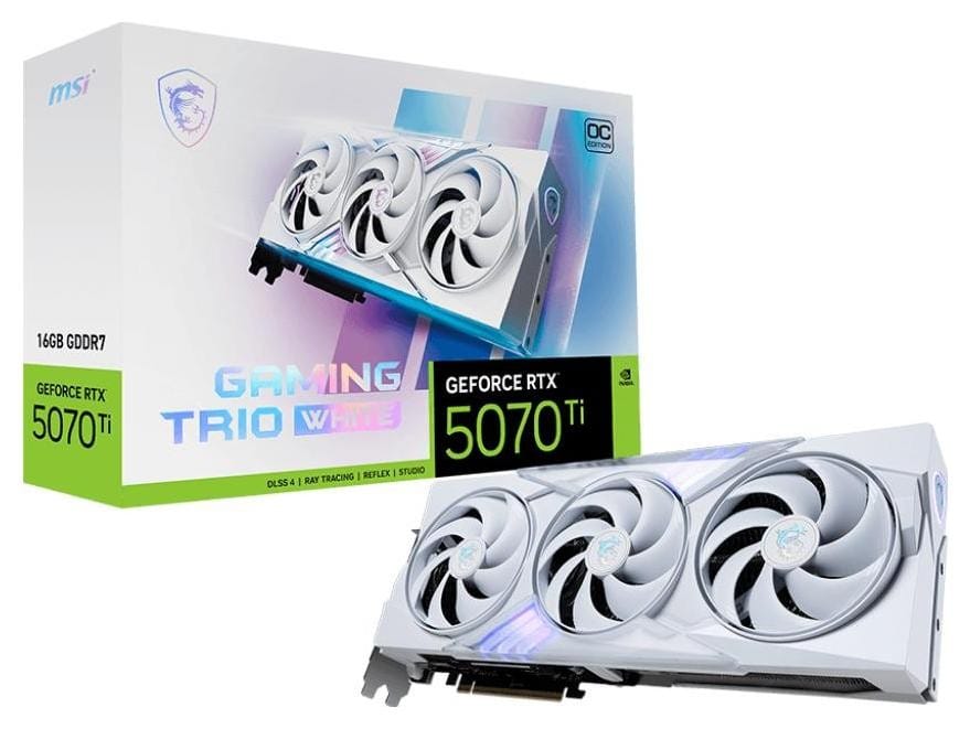 MSI GeForce RTX 5070 Ti GAMING TRIO OC WHITE 16GB DLSS 4