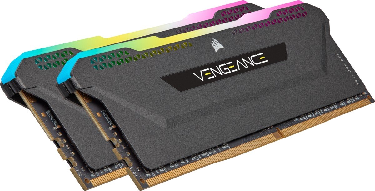Corsair Vengeance RGB Pro SL Black 32GB [2x16GB 3200MHz DDR4 CL16 DIMM] Ryzen