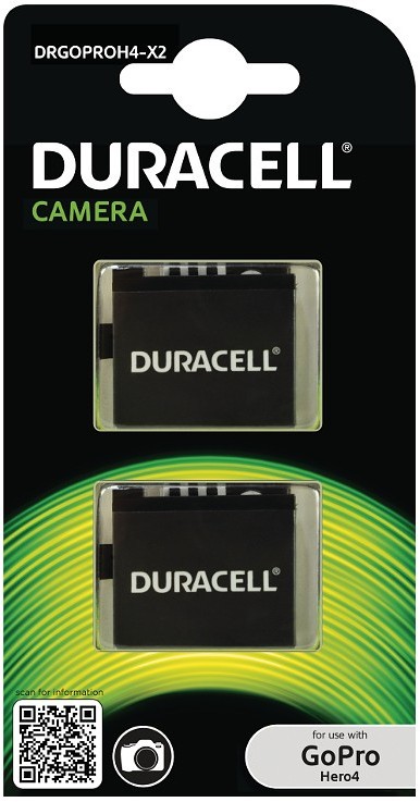 Duracell Akumulator DRGOPROH4 (GoPro 4) - akumulator do kamer Hero4 - 2 szt.