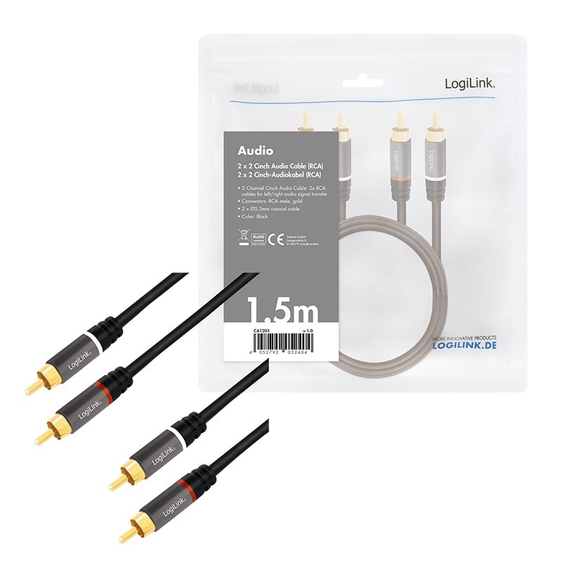 Pasywny LogiLink RCA 1.5m