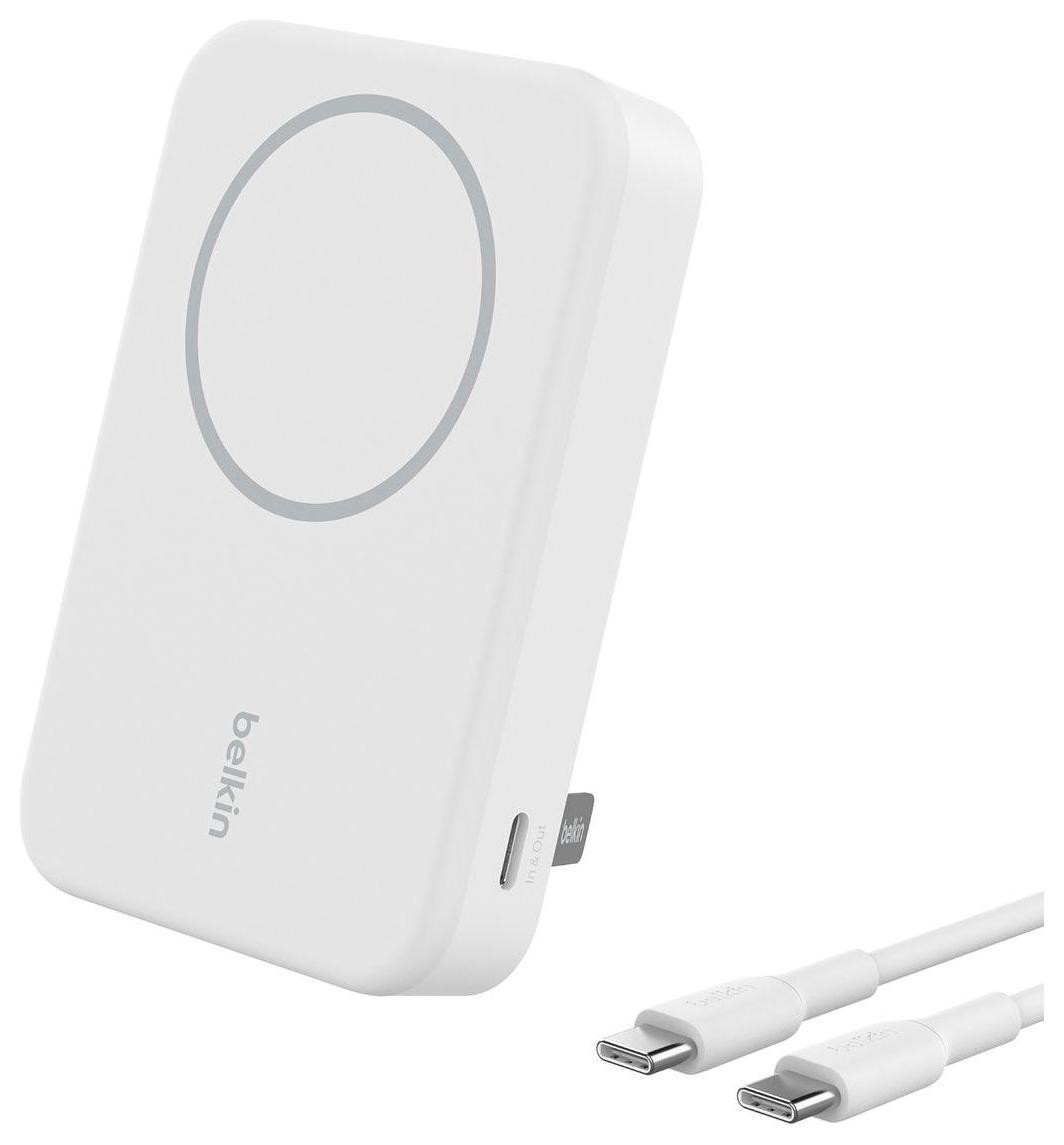Belkin 10 000 mAh 15w Qi2 MagSafe biały