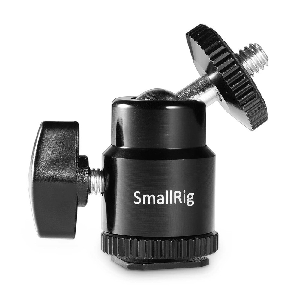 SMALLRIG 761 COLD SHOE MOUNT - BALLHEAD 1/4'' SCREW