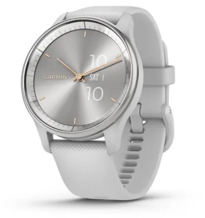 Garmin vivomove Trend (srebrna ramka / jasnoszara koperta / jasnoszary pasek)