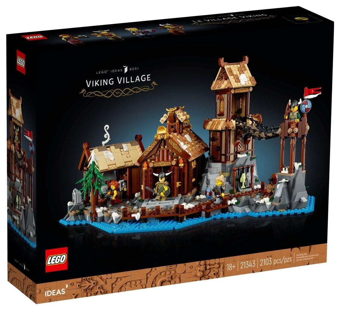 Klocki konstrukcyjne LEGO Ideas 21343 Wioska Wikingów