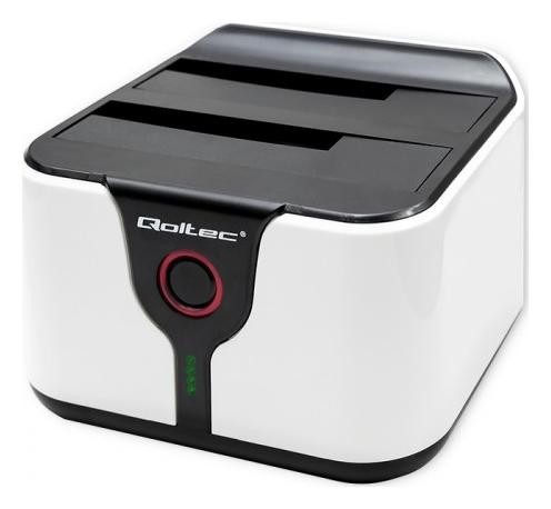 Qoltec HDD SSD 2.5'' 3.5'' SATA III | USB 3.0 | Super speed 5Gb/s | z funkcją Klonowania offline