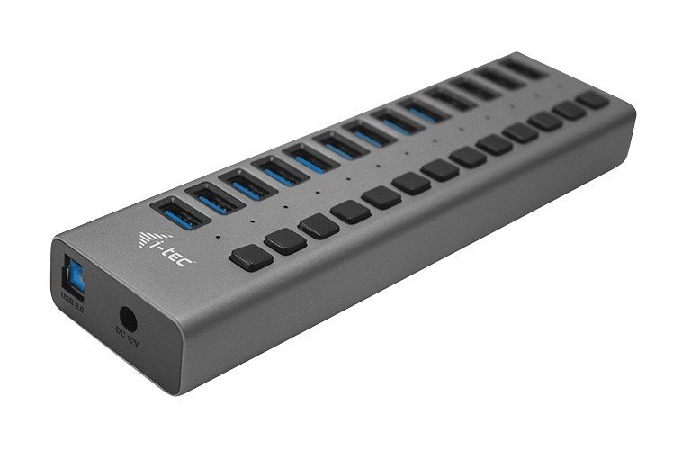 i-tec USB 3.0 Charging HUB 13 HUB Ładujący z zasilaczem 60W 13x USB 3.0 (max. 10W) z wyłącznikami 5 Gbps