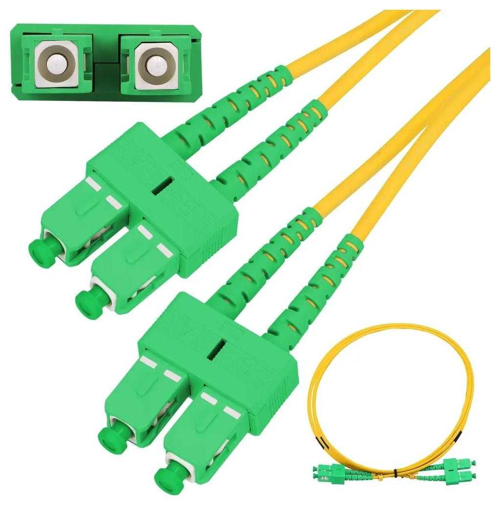 Jednomodowy Extralink SC/APC-SC/APC | Jednomodowy, Duplex, G.657A1, 3mm, 0,5m
