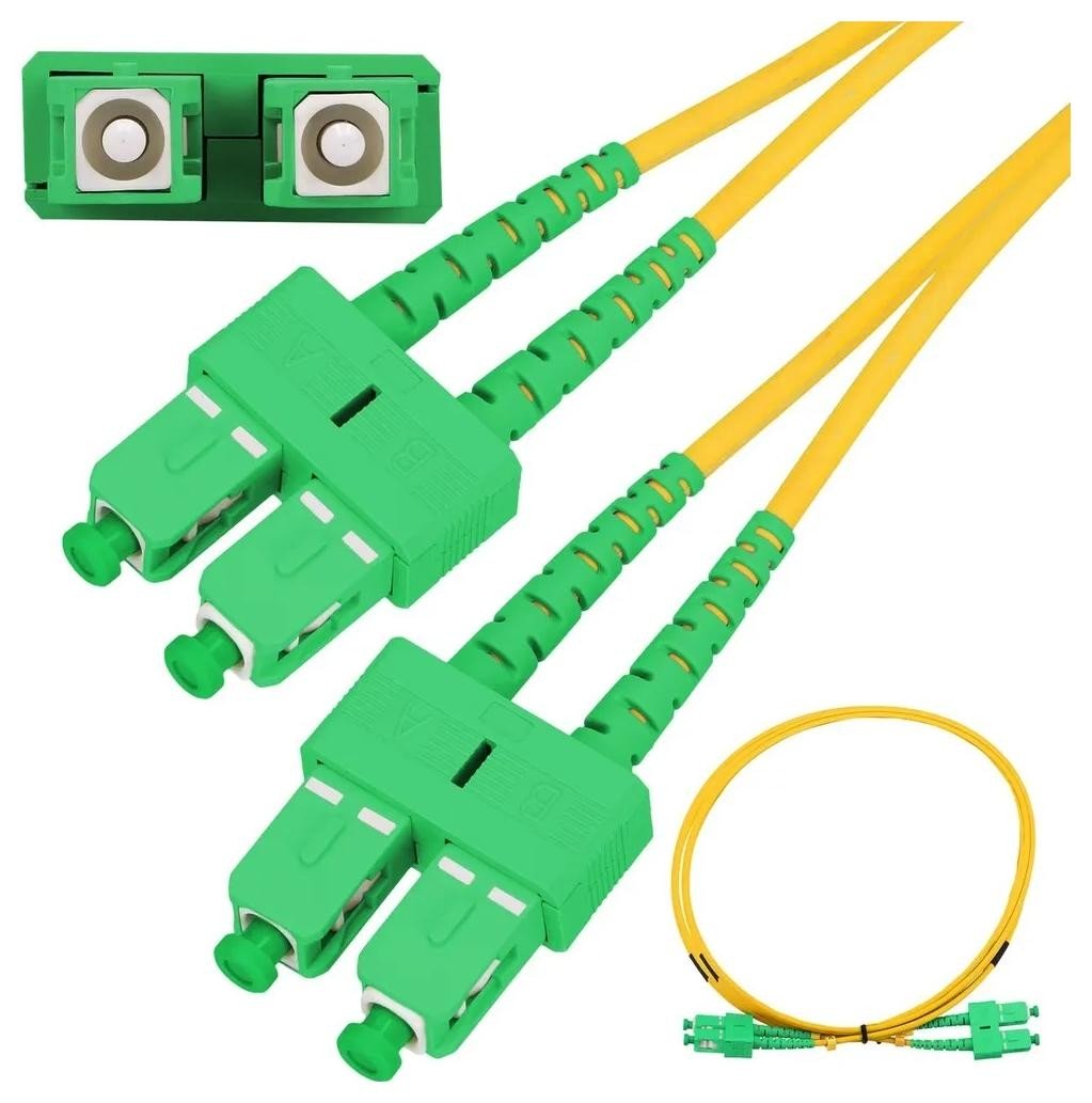 Jednomodowy Extralink SC/APC-SC/APC | Jednomodowy, Duplex, G.657A1, 3mm, 0,5m