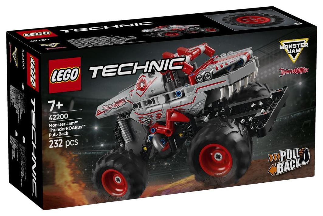 Klocki konstrukcyjne LEGO Technic 42200 Monster Jam ThunderROARus z napędem typu pull-back