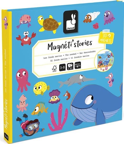 Zabawka edukacyjna,zabawki magnetyczne Janod Magneti'stories Podwodny Świat