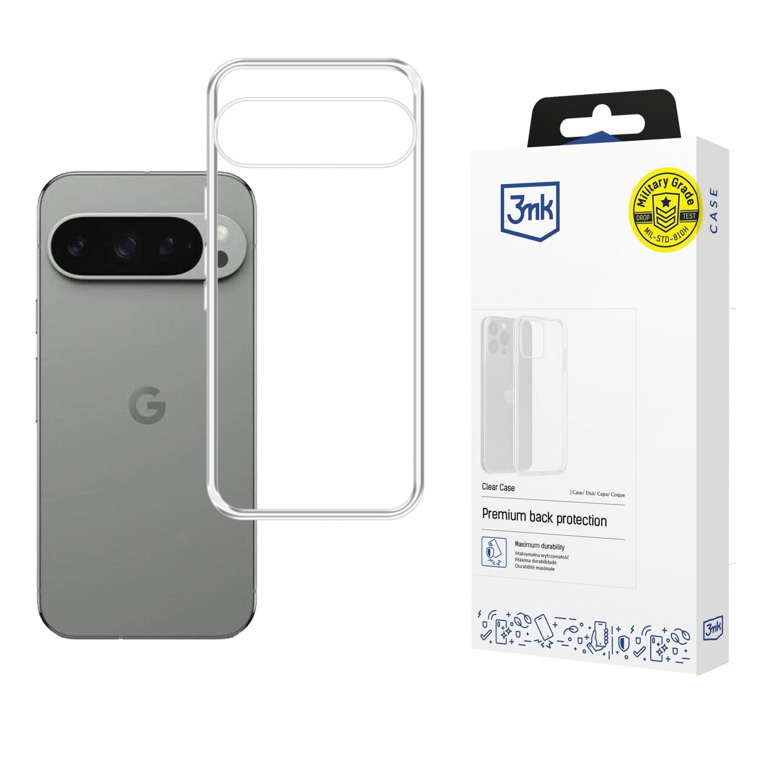 Etui typu plecki 3mk Clear Case do Google Pixel 10/Google Pixel 10 Pro