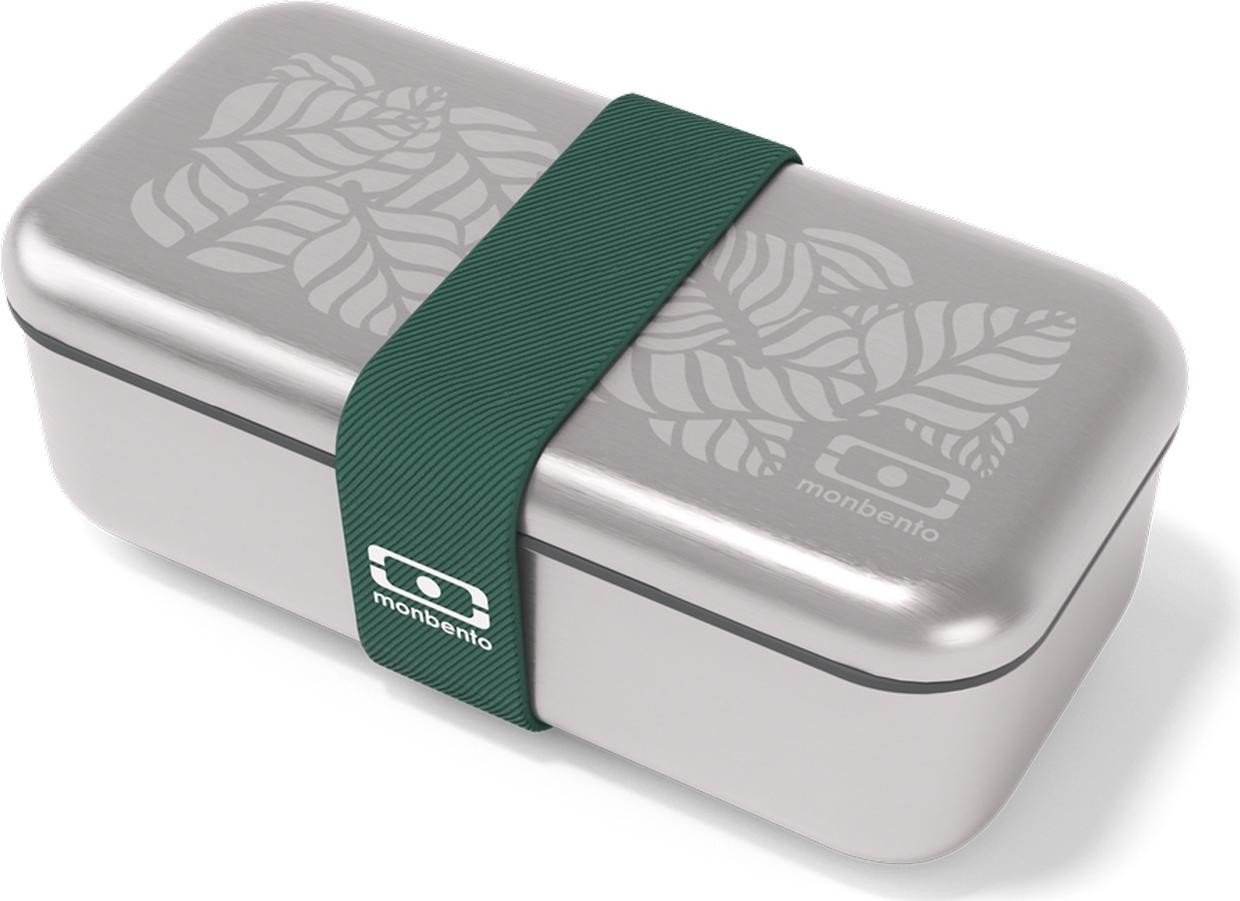 Pudełko śniadaniowe Monbento Sense Jungle srebrny