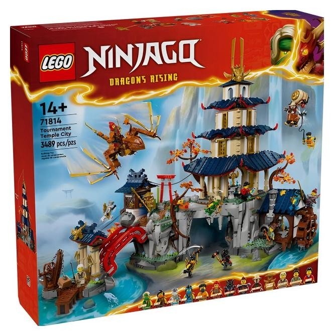 Klocki konstrukcyjne LEGO Ninjago 71814 Turniejowe miasto ze świątynią
