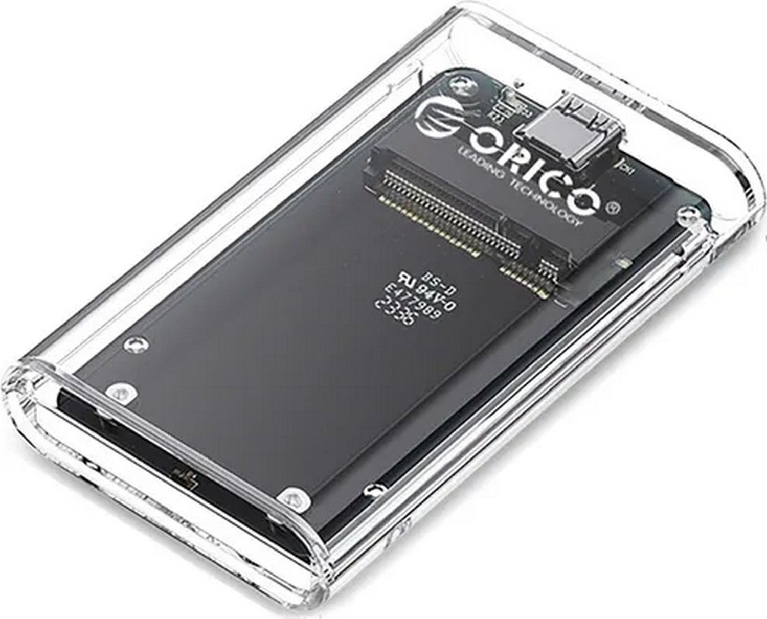 Obudowa do dysków twardych Orico TC10-MS MSATA USB-C 3.2 5Gb/s - przezroczysta