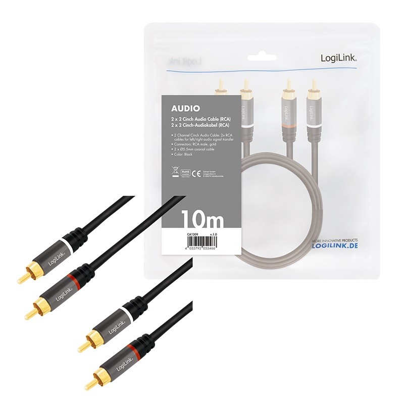 Pasywny LogiLink RCA 10.0m