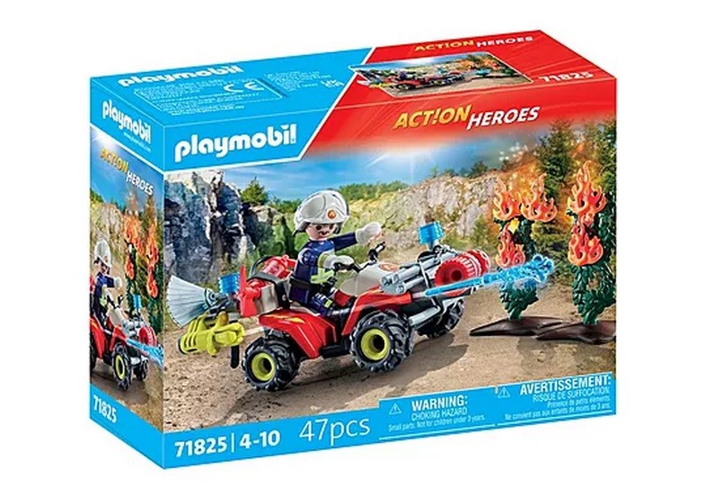 Klocki konstrukcyjne Playmobil Action Heroes 71825 Quad Straży Pożarnej w Akcji
