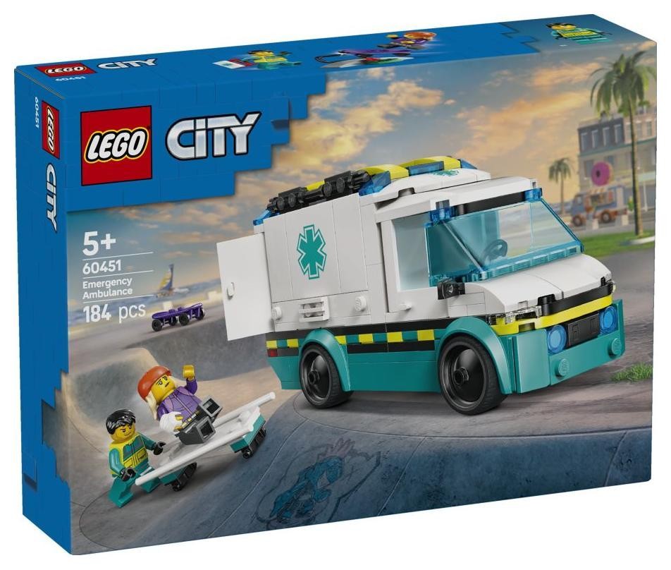 Klocki konstrukcyjne LEGO City Great Vehicles 60451 Karetka pogotowia