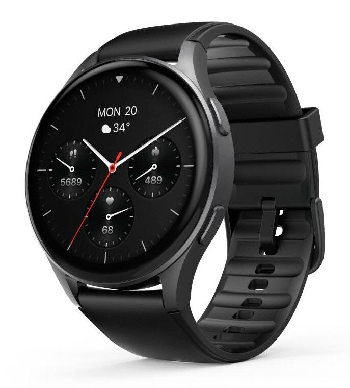 Hama 8900 czarna koperta, czarny pasek silikonowy