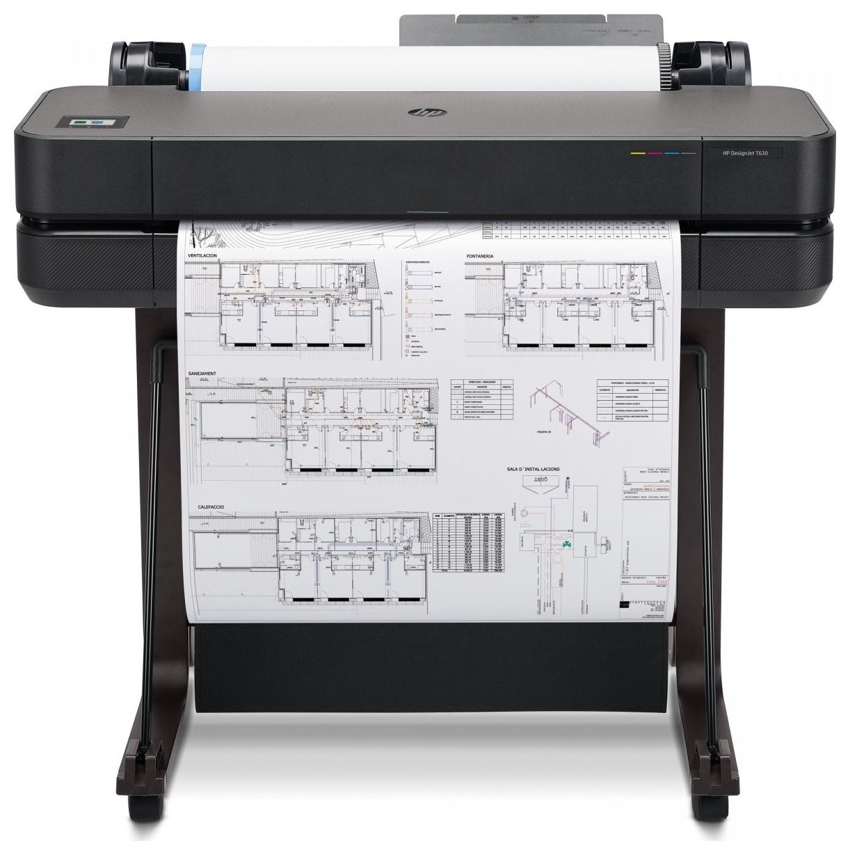 Kolorowa Ploter HP DesignJet T630 24-in Printer