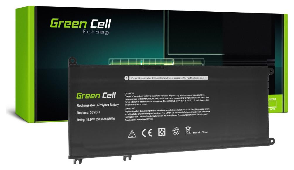 Zamiennik Green Cell 33YDH do Dell Inspiron G3 3579 3779 G5 5587 G7 7588 7577 7773 7778 7779 7786 Latitude 3380 3480 3490 3590