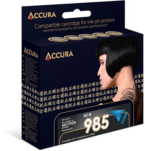 Zamiennik Accura ink Brother (LC985C) zamiennik