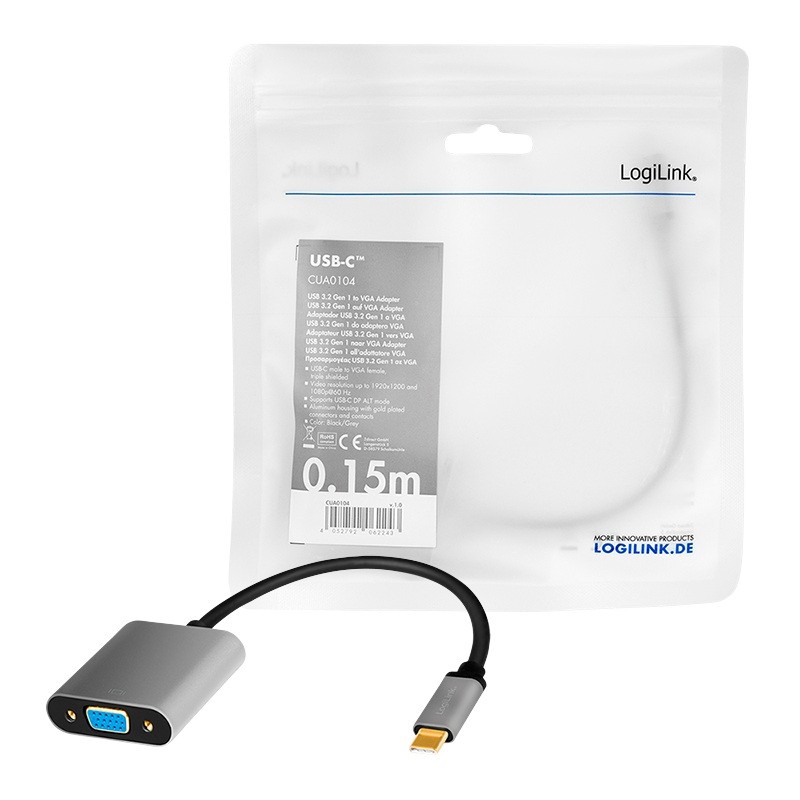 LogiLink USB 3.2 USB-C - VGA