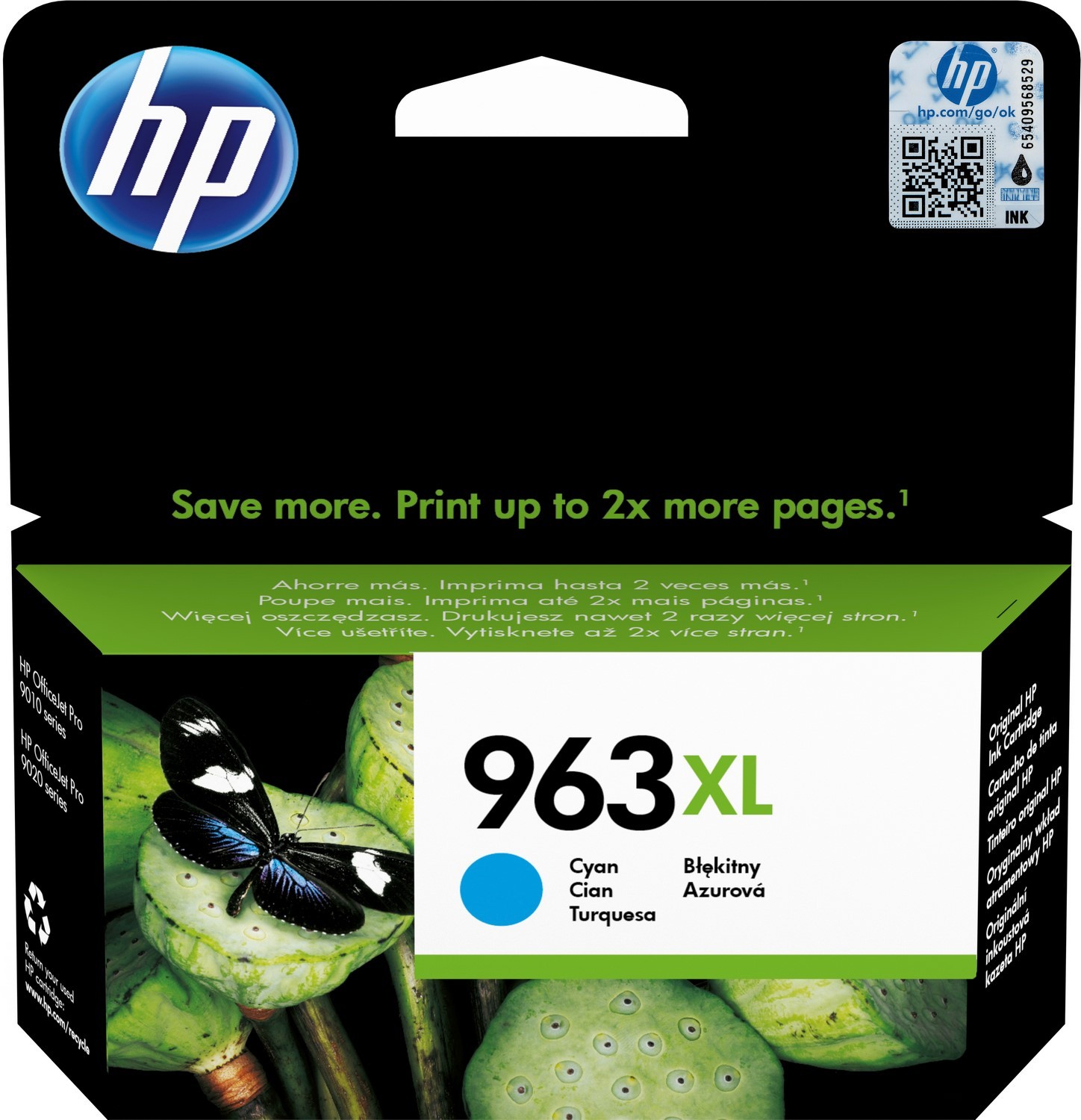 Oryginał HP 963XL błękitny 3JA27AE Instant Ink
