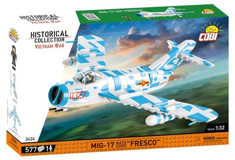 Klocki konstrukcyjne Cobi Historicall Collection Vietnam War MIG17 Nato Code Fresco 2424