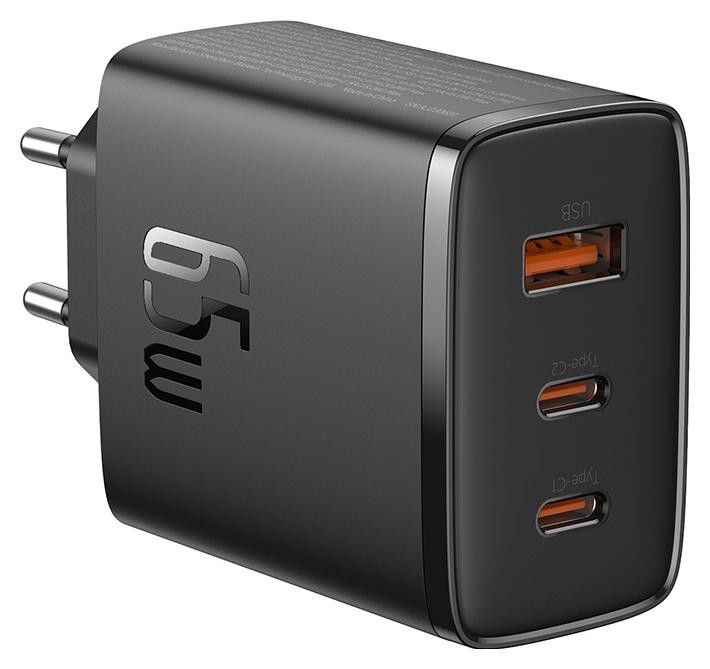Baseus OS-Cube Pro 2xUSB-C + USB, 65W (czarna)